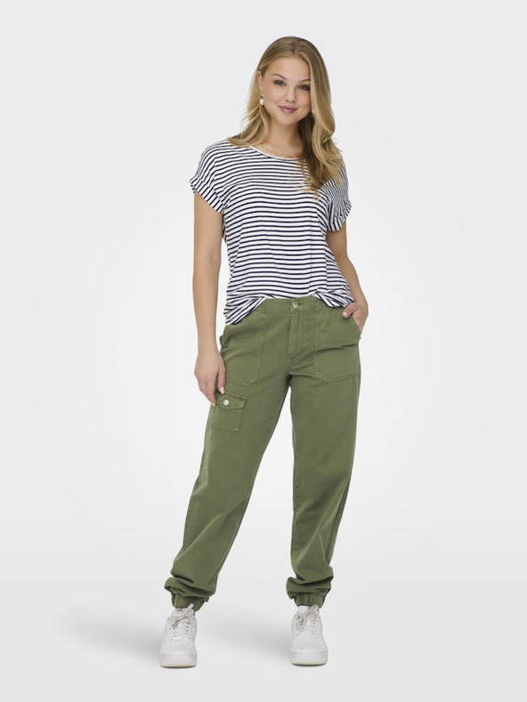 ONLY Kék-fehér női csíkos póló ONLY Moster