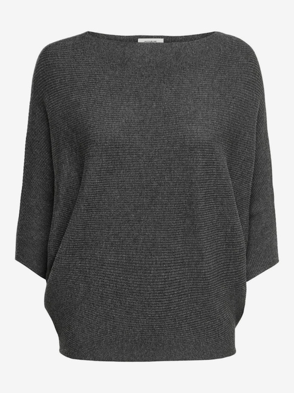 Jacqueline de Yong Sötétszürke női JDY New Behave pulóver