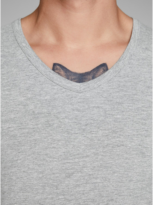 Jack & Jones Világosszürke, csíkos Jack & Jones Basic póló