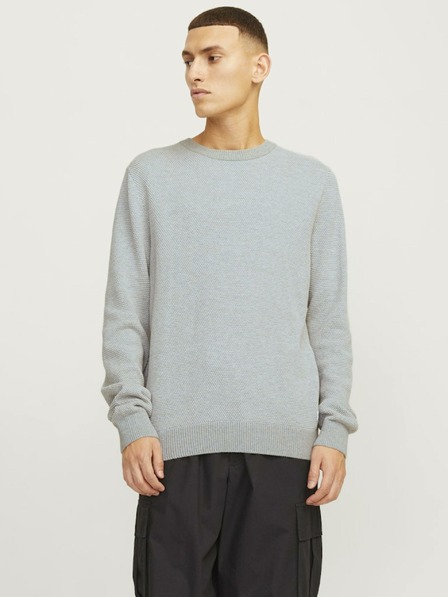 Jack & Jones Világosszürke Férfi Jack & Jones Globe pulóver