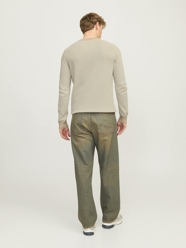 Jack & Jones Bézs Férfi Jack & Jones Globe pulóver