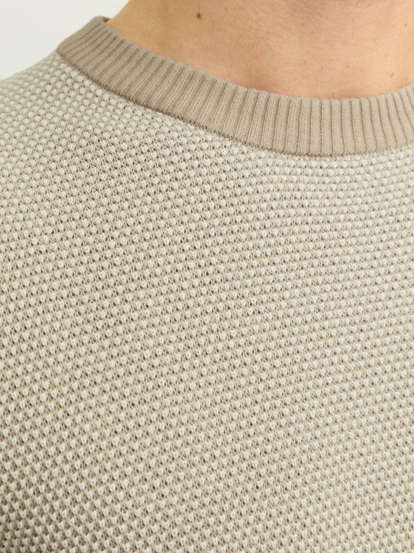 Jack & Jones Bézs Férfi Jack & Jones Globe pulóver