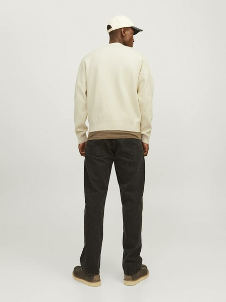 Jack & Jones Krém színű férfi Jack & Jones Vester pulóver