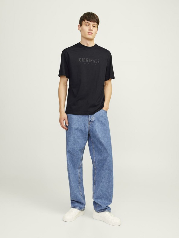 Jack & Jones Fekete Jack & Jones Frederiks Frederiks férfi póló