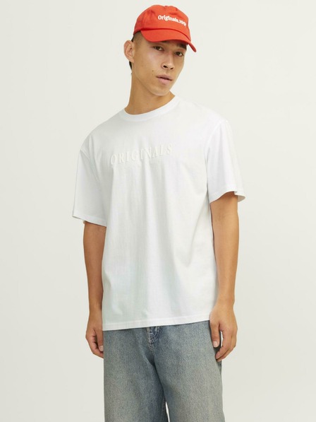 Jack & Jones Fehér Jack & Jones Frederiks Frederiks férfi póló
