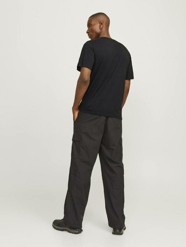 Jack & Jones Fekete férfi Jack & Jones Outdoor póló