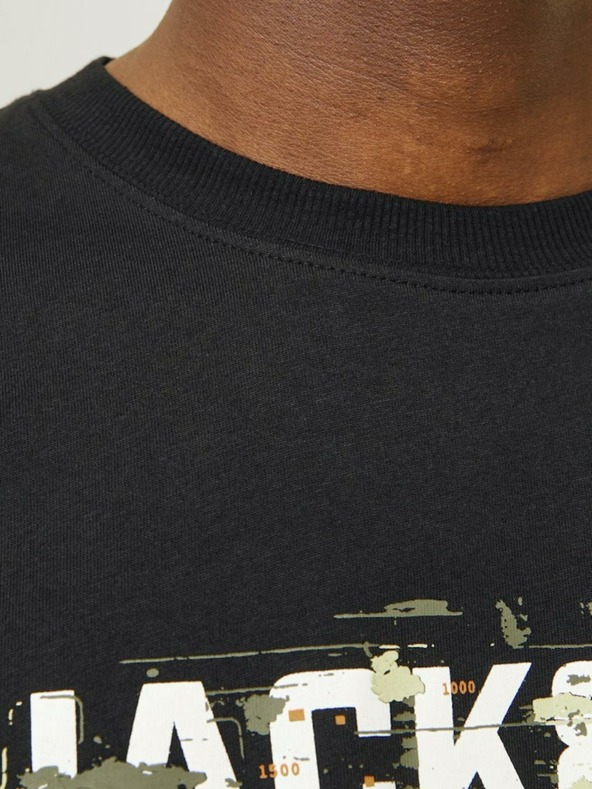 Jack & Jones Fekete férfi Jack & Jones Outdoor póló