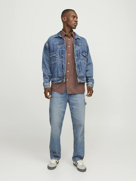 Jack & Jones Kék férfi egyenes szabású farmernadrág Jack & Jones Eddie