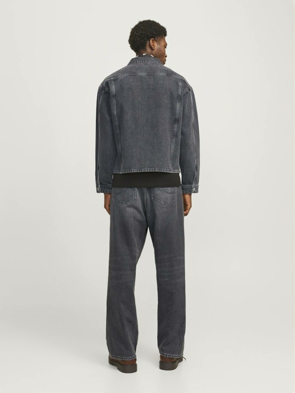 Jack & Jones Sötétszürke, egyenes szabású férfi farmer Jack & Jones Iron