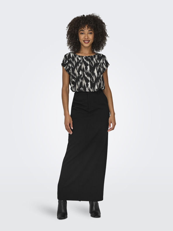 ONLY Bézs-fekete női mintás blúz ONLY Vic