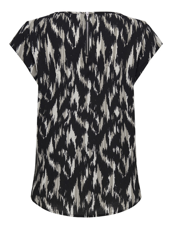 ONLY Bézs-fekete női mintás blúz ONLY Vic