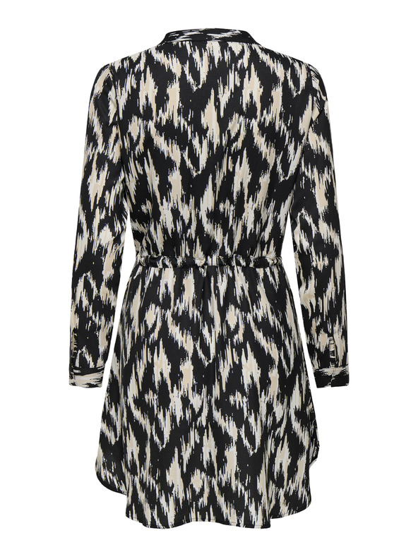 ONLY Bézs-fekete női mintás ruha ONLY Cory Cory