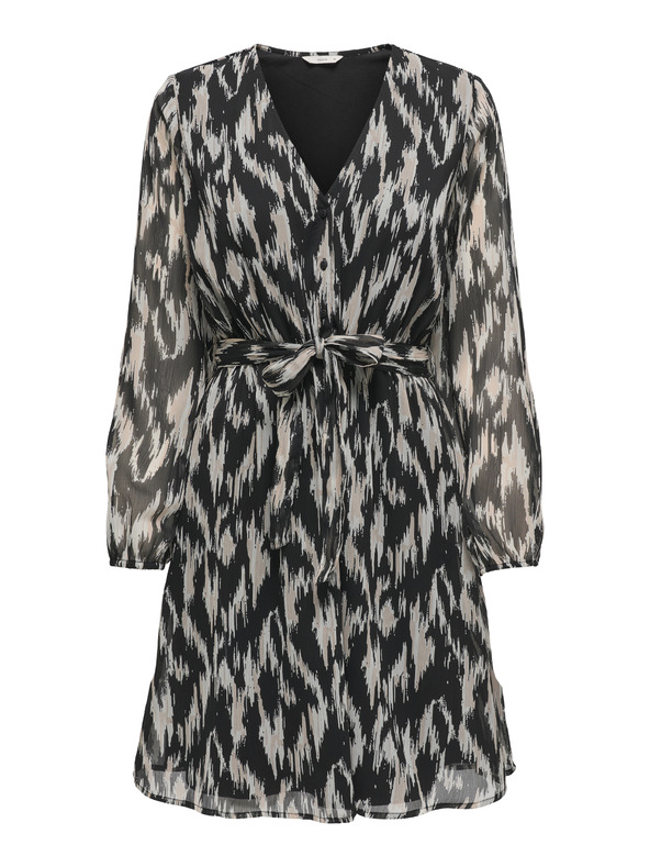 ONLY Bézs-fekete női mintás ruha ONLY Cera