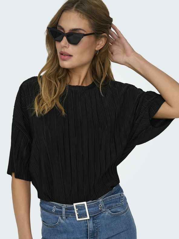 ONLY Fekete női póló ONLY Ravenna