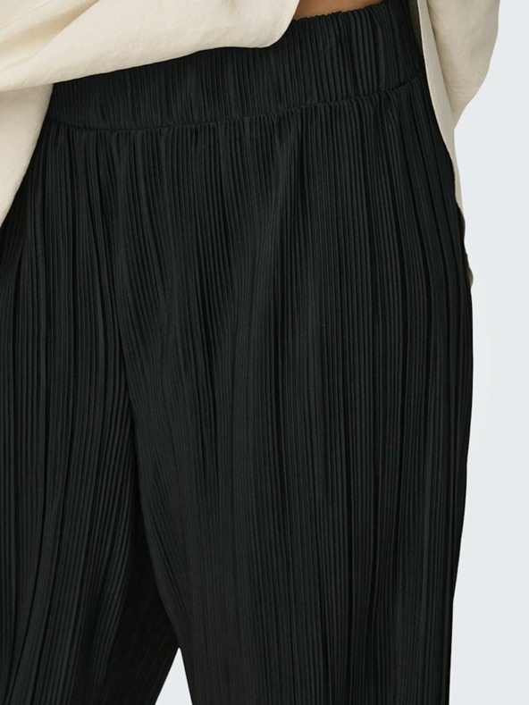 ONLY Fekete női rakott nadrág ONLY Ravenna