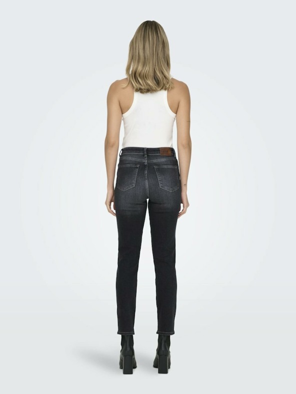 ONLY Fekete női egyenes szabású farmer ONLY Emily Emily