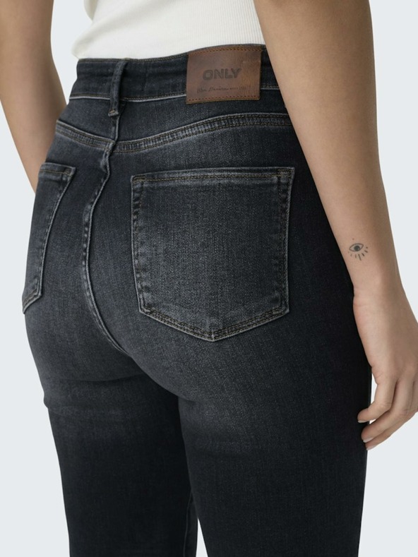 ONLY Fekete női egyenes szabású farmer ONLY Emily Emily