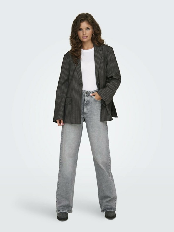 ONLY Világosszürke női széles farmernadrág ONLY Juicy Juicy