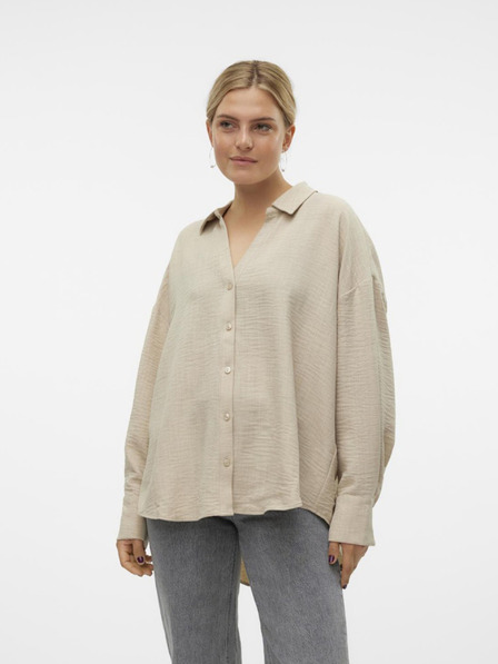 Vero Moda Bézs színű női ing Vero Moda Melaney