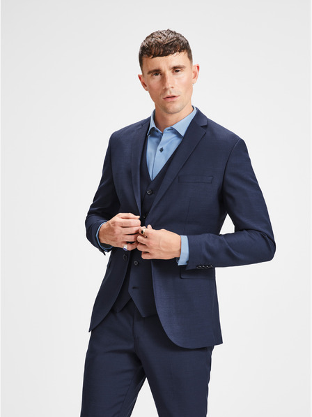 Jack & Jones Jack & Jones Laris sötétkék gyapjúkeverék öltönyzakó