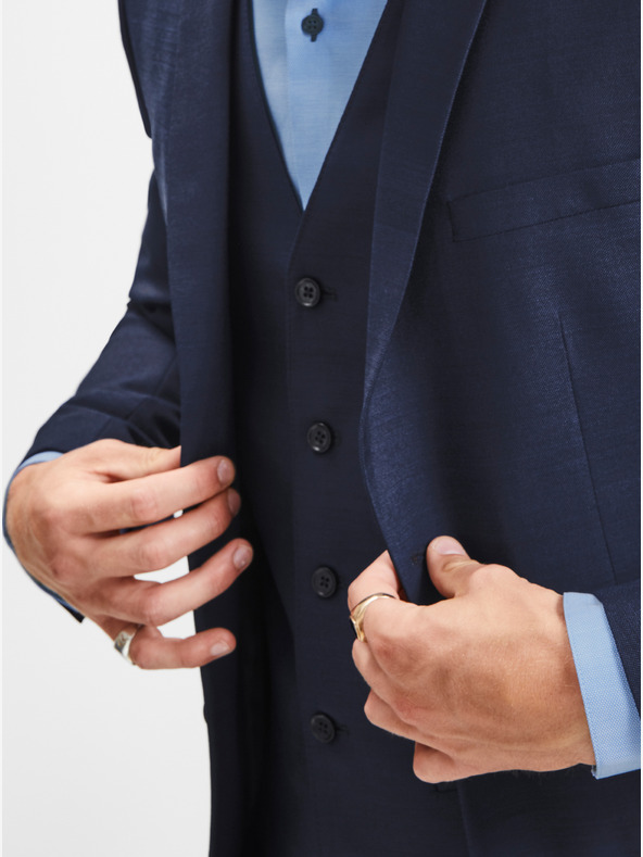 Jack & Jones Jack & Jones Laris sötétkék gyapjúkeverék öltönyzakó