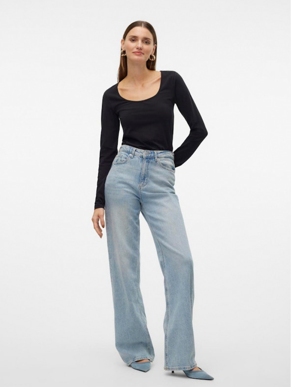 Vero Moda Fekete Vero Moda Lulu női póló női póló