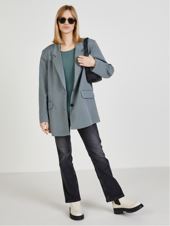 ONLY Zöld blúz hátul cipzárral CSAK Vic