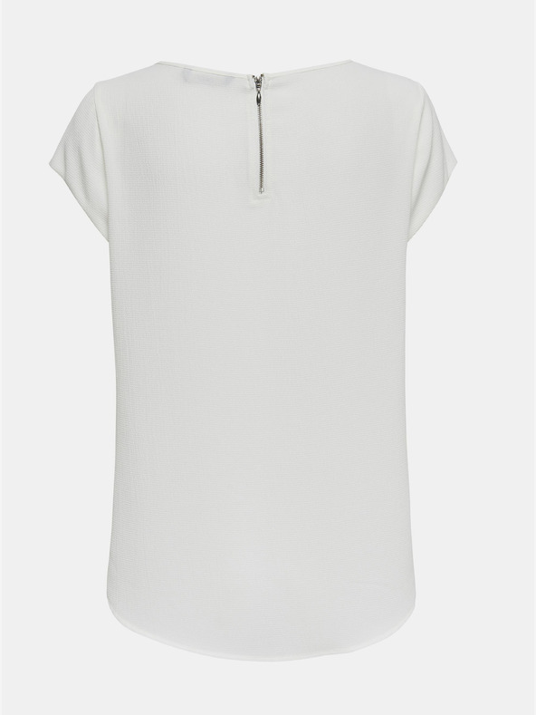 ONLY Krémszínű blúz hátul cipzárral CSAK Vic