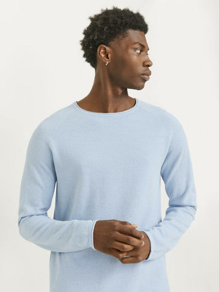 Jack & Jones Világoskék Férfi Jack & Jones Hill pulóver M
