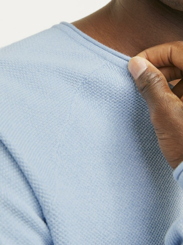 Jack & Jones Világoskék Férfi Jack & Jones Hill pulóver M