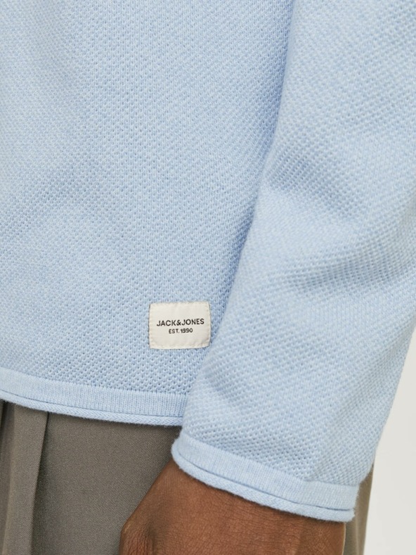 Jack & Jones Világoskék Férfi Jack & Jones Hill pulóver M