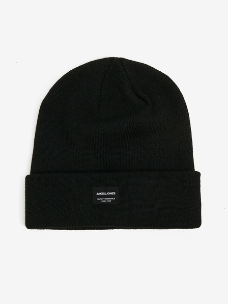 Jack & Jones Fekete kötött téli sapka Jack & Jones DNA