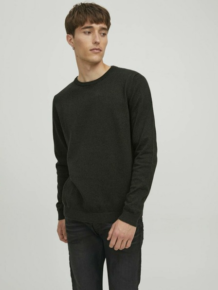 Jack & Jones Sötétzöld férfi Jack & Jones pulóver