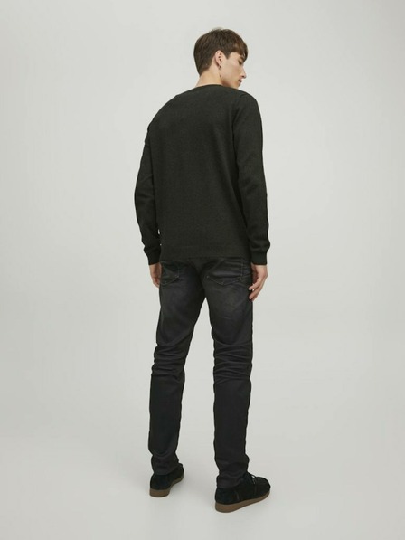 Jack & Jones Sötétzöld férfi Jack & Jones pulóver