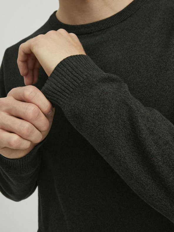 Jack & Jones Sötétzöld férfi Jack & Jones pulóver