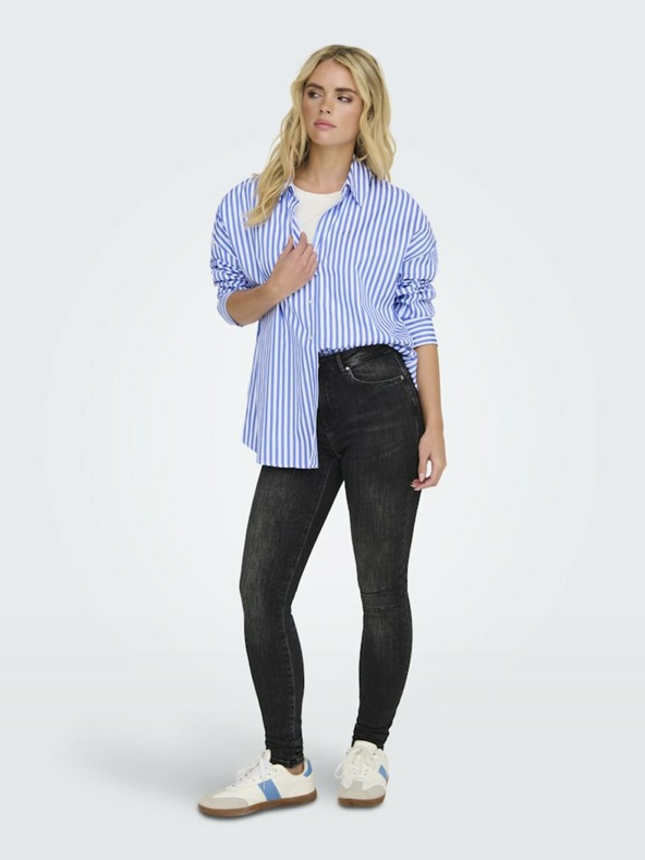 Jacqueline de Yong Fehér és kék JDY női csíkos póló Vesper