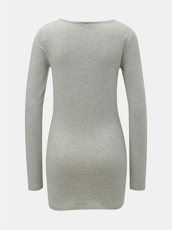 Vero Moda Szürke csíkos basic hosszú ujjú VERO MODA Maxi ing