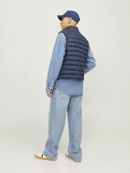 Jack & Jones Sötétkék férfi Jack & Jones steppelt mellény