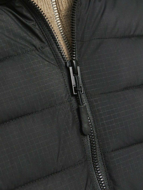 Jack & Jones Jack & Jones Férfi fekete steppelt kabát