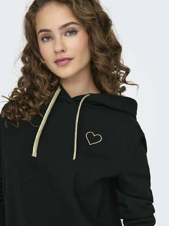 ONLY Fekete Női kapucnis pulóver ONLY Noli