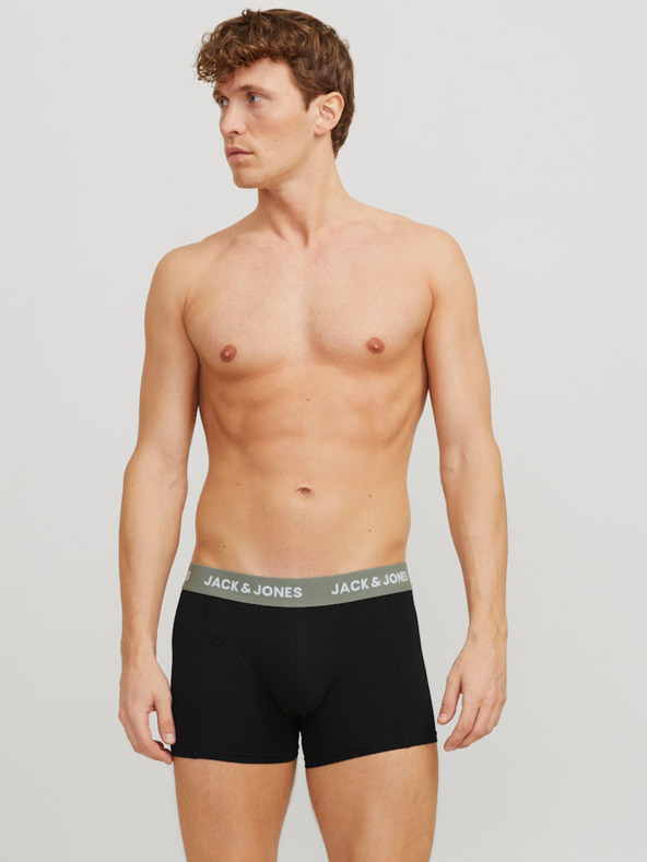 Jack & Jones Három darabos fekete férfi Jack & Jones boxeralsó készlet