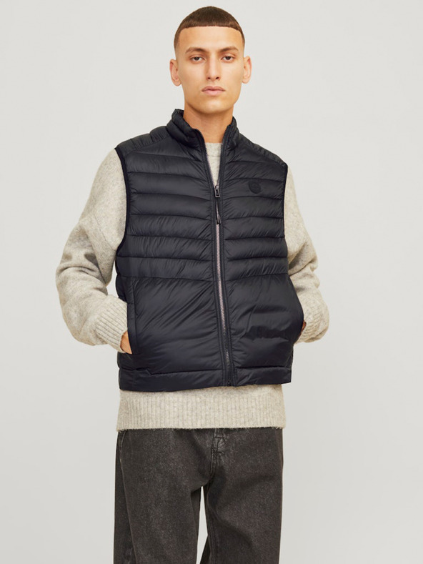 Jack & Jones Fekete Jack & Jones férfi Sprint steppelt mellény