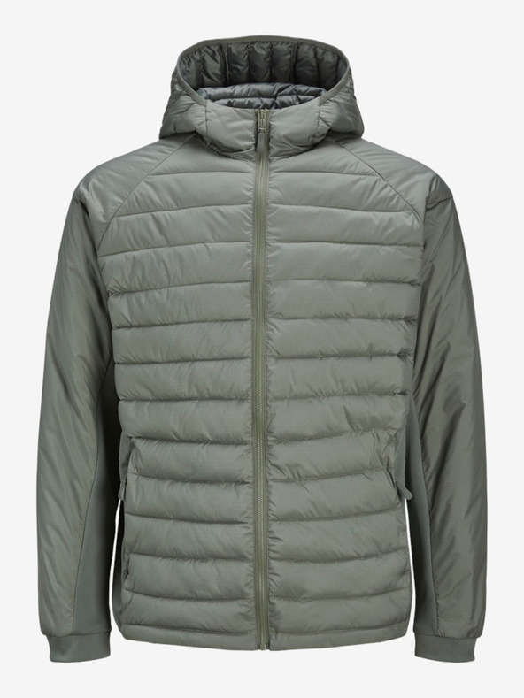 Jack & Jones Zöld Jack & Jones férfi steppelt kabát