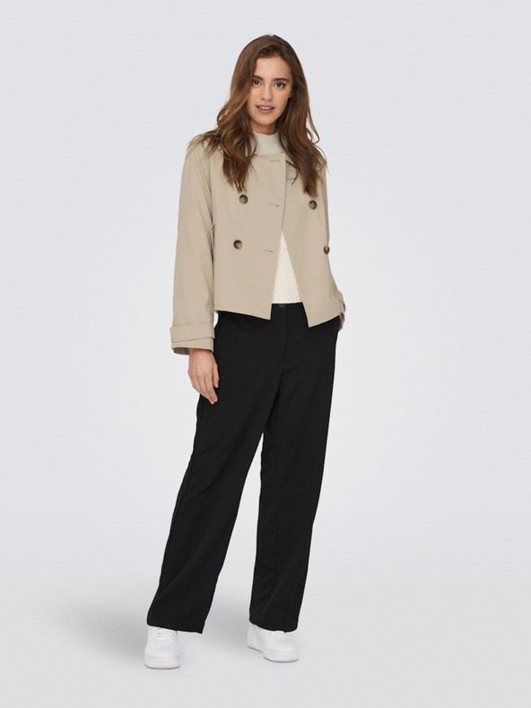 ONLY Bézs színű női ONLY April rövid tréningkabát