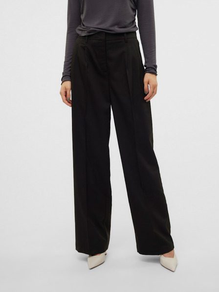 Vero Moda Fekete női széles szárú nadrág Vero Moda Nila