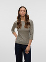 AWARE by VERO MODA Bézs női csíkos póló AWARE by VERO MODA Fiona