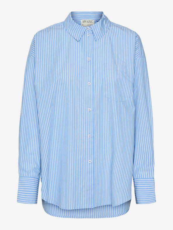 AWARE by VERO MODA Kék női csíkos póló AWARE by VERO MODA