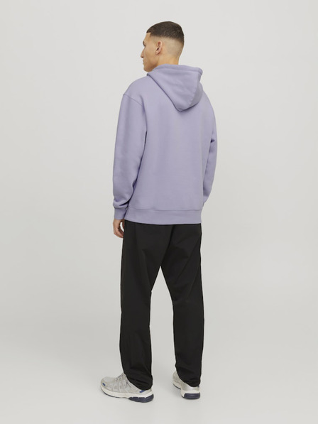 Jack & Jones Világoslila Jack & Jones Star férfi kapucnis pulóver