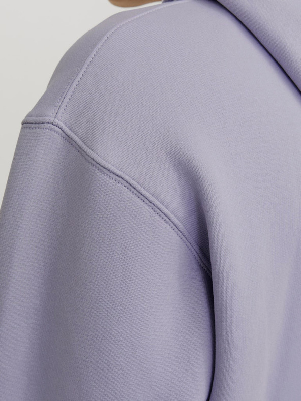 Jack & Jones Világoslila Jack & Jones Star férfi kapucnis pulóver