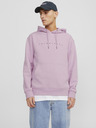 Jack & Jones Világos rózsaszínű férfi Jack & Jones Star kapucnis pulóver